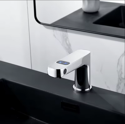 STF-009 Titanic Chrome Touchless Faucet and Sensor Soap Dispenser