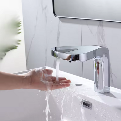 STF-011 Titanic Chrome Touchless Faucet and Sensor Soap Dispenser