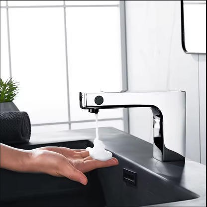 STF-009 Titanic Chrome Touchless Faucet and Sensor Soap Dispenser