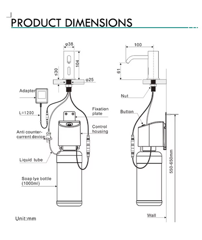 STF-SD022 Chrome Soap Dispenser