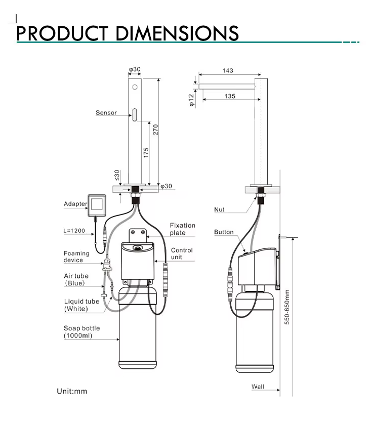 STF-SD028 Chrome Soap Dispenser