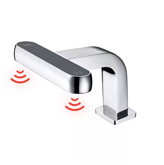 deck mount sensor faucet and soap dispenser unit 